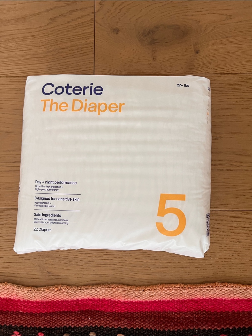 Coterie The Diaper Size 5 in White